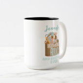 Tasse 2 Couleurs Nom personnalisé Seamstress Couture Addict Maman (Devant droit)