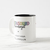 Tasse 2 Couleurs Nom personnalisé Ultrasound Technologist Cadeaux (Devant gauche)