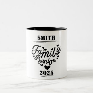 Tasse 2 Couleurs [Nom] Réunion de famille - [Année]