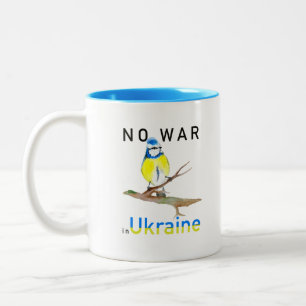 Tasse 2 Couleurs Non à la guerre en Ukraine