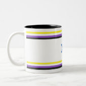 Tasse 2 Couleurs Nonbinary Israel Pride Flag (Gauche)