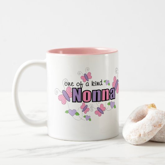 Tasse 2 Couleurs Nonna Unique (Avec donut)