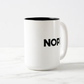 TASSE 2 COULEURS NOPE (Devant droit)