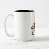 Tasse 2 Couleurs Nope Lazy Funny French Bulldog Lover (Gauche)