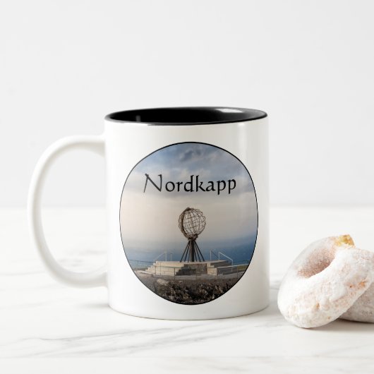 Tasse 2 Couleurs Nordkapp Norvège (Avec donut)