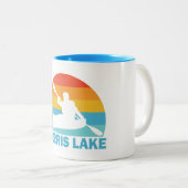 Tasse 2 Couleurs Norris Lake Tennessee Kayak (Devant droit)