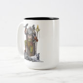 Tasse 2 Couleurs Norse Viking Dieu Odin (Devant gauche)