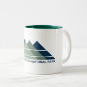 Tasse 2 Couleurs North Cascades Parc national Mont Sun (Devant droit)