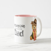 Tasse 2 Couleurs Norwich Terrier Papa (Devant droit)