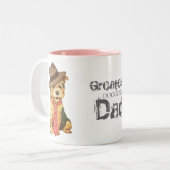 Tasse 2 Couleurs Norwich Terrier Papa (Devant gauche)