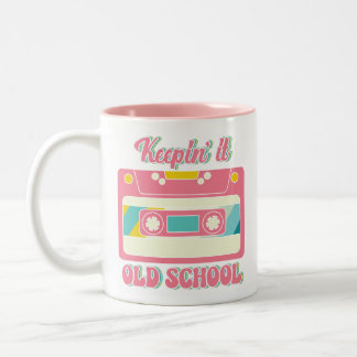 Tasse 2 Couleurs Nostalgie Vintage de la cassette de bande Mix des 