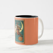 Tasse 2 Couleurs Nostalgy Halloween Witch & Owl (Devant droit)