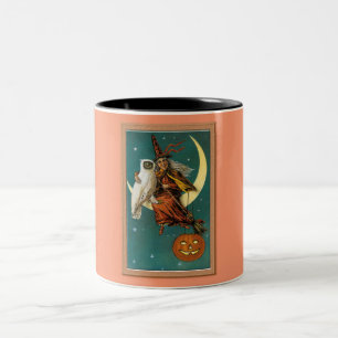 Tasse 2 Couleurs Nostalgy Halloween Witch & Owl