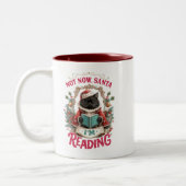 Tasse 2 Couleurs Not Now Santa I'm Reading  (Gauche)