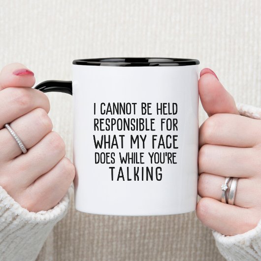 Tasse 2 Couleurs Not Responsible Office Humor Funny & Sarcastic 