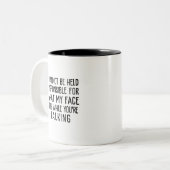 Tasse 2 Couleurs Not Responsible Office Humor Funny & Sarcastic  (Devant gauche)