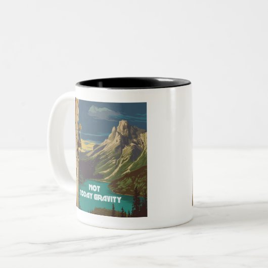Tasse 2 Couleurs Not Today Gravity Rock Climbing (Devant gauche)