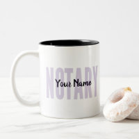 Notaire Public Faded Purple Big Font Customisé