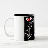 Tasse 2 Couleurs Note d'amour (Gauche)