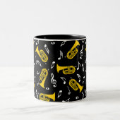 Tasse 2 Couleurs *Notes de musique Baritone Marching (Centre)