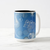 Tasse 2 Couleurs Notes musicales en verre d'Imaginaire (Devant droit)