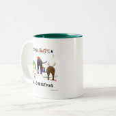 Tasse 2 Couleurs Nothin' Butt A Lab Christmas (Devant gauche)