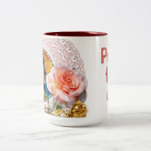 Tasse 2 Couleurs Notre-Dame de Guadalupe Vierge Marie Rose rose (Centre)