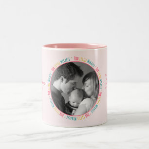 Tasse 2 Couleurs Notre petit miracle - Pink Baby Photo personnalisé
