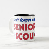 Tasse 2 Couleurs N'oubliez pas ma "remise supérieure " (Devant gauche)