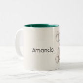 Tasse 2 Couleurs Nounours Koala Mignon (Devant gauche)