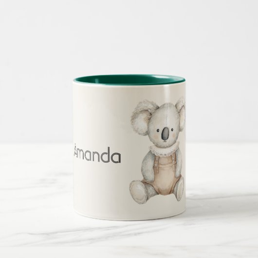 Tasse 2 Couleurs Nounours Koala Mignon (Centre)