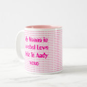 Tasse 2 Couleurs Nous aimons Nanna (Devant gauche)