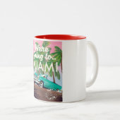 Tasse 2 Couleurs Nous allons à Miami (Devant droit)