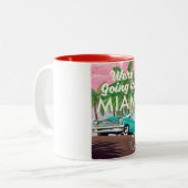 Tasse 2 Couleurs Nous allons à Miami (Devant gauche)