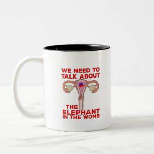 Tasse 2 Couleurs Nous devons parler de l'éléphant dans le ventre