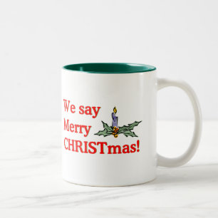 Tasse 2 Couleurs Nous disons le Joyeux Noël