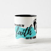 Tasse 2 Couleurs "Nous marchons par la foi" (Centre)