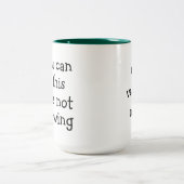 Tasse 2 Couleurs Nous ne renouvelons pas la boue de cybersécurité (Centre)