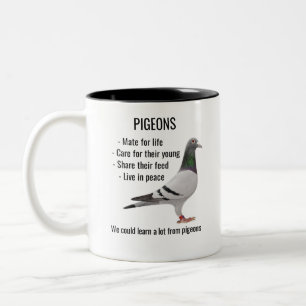 Tasse 2 Couleurs Nous pouvons en apprendre beaucoup sur les pigeons