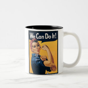 Tasse 2 Couleurs Nous Pouvons Le Faire Annonce Vintage