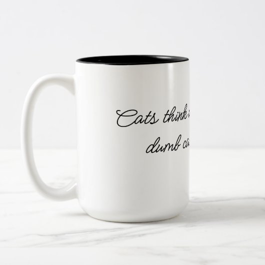 Tasse 2 Couleurs Nous sommes des chats (Gauche)
