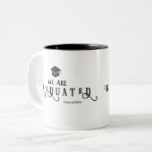 Tasse 2 Couleurs Nous Sommes Diplômés Calligraphie (Devant gauche)