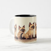 Tasse 2 Couleurs Nous sommes siamois (Devant gauche)