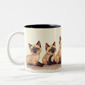 Tasse 2 Couleurs Nous sommes siamois (Gauche)