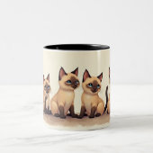 Tasse 2 Couleurs Nous sommes siamois (Centre)