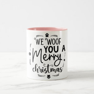 Tasse 2 Couleurs nous vous louons un joyeux noël