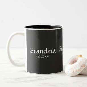 Tasse 2 Couleurs Nouveau cadeau de grand-mère Grand-mère établie