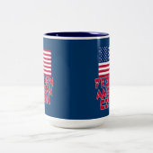 Tasse 2 Couleurs Nouveau citoyen américain fier (Centre)