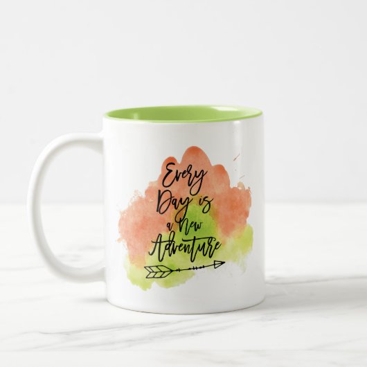 Tasse 2 Couleurs Nouveau devis d'aventure (Gauche)