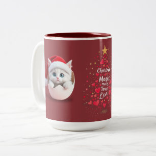 Tasse 2 Couleurs Nouveau-né de Noël